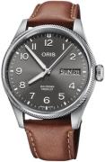 Oris Herrklocka 01 752 7760 4063-07 5 22 07LC Aviation Grå/Läder