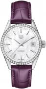 TAG Heuer Damklocka WBK1316.FC8261 Carrera Lady Vit/Läder Ø36 mm