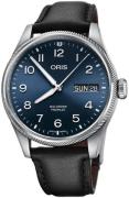 Oris Herrklocka 01 752 7760 4065-07 5 22 08LC Aviation Blå/Läder