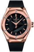 Hublot Herrklocka 550.OS.1800.RX.ORL19 Classic Fusion Svart/Gummi