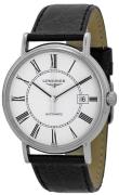 Longines Herrklocka L4.921.4.11.2 Grande Classique Vit/Läder Ø38 mm