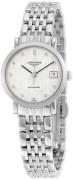 Longines Damklocka L4.310.4.77.6 Elegant Silverfärgad/Stål Ø29 mm