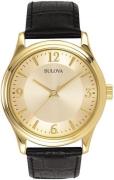 Bulova Herrklocka 97A70 Champagnefärgad/Läder Ø38 mm