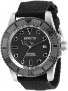 Invicta Herrklocka 31485 Svart/Textil Ø44 mm