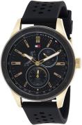 Tommy Hilfiger Herrklocka 1791636 Svart/Gummi Ø44 mm