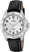 Festina Herrklocka F20444-3 Silverfärgad/Läder Ø44 mm