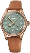 Oris 01 754 7749 3167-07 5 17 66BR Aviation Grön/Läder Ø36 mm