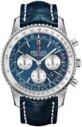 Breitling Herrklocka AB0127211C1P1 Navitimer 01 46Mm Blå/Läder Ø46