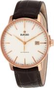 Rado Herrklocka R22877025 Coupole Vit/Läder Ø41 mm