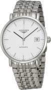 Longines Herrklocka L4.810.4.12.6 Elegant Vit/Stål Ø37 mm