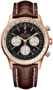 Breitling Herrklocka RB0121211B1P1 Navitimer 01 Svart/Läder Ø43 mm