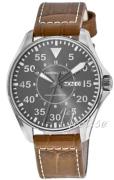 Hamilton Herrklocka H64715535 Khaki Aviation Svart/Läder Ø46 mm