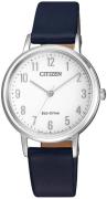 Citizen Damklocka EM0571-16A Eco Drive 180 Vit/Läder Ø30.2 mm