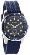 Bulova Herrklocka 98A190 Svart/Gummi Ø43 mm