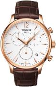 Tissot Herrklocka T063.617.36.037.00 Tradition Vit/Läder Ø42 mm