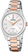 Festina Damklocka F20620-1 Mademoiselle Silverfärgad/Roséguldstonat