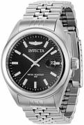 Invicta Damklocka 38422 Aviator Svart/Stål Ø38 mm