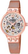 Festina Damklocka F20581-2 Skelettskuren/Roséguldstonat stål Ø32.5