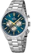 Festina Herrklocka F16820-C Timeless Blå/Stål Ø44 mm