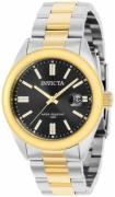 Invicta Damklocka 38487 Pro Diver Svart/Gulguldtonat stål Ø38 mm