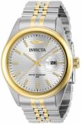 Invicta Herrklocka 38419 Aviator Silverfärgad/Gulguldtonat stål