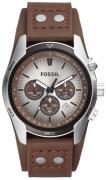 Fossil Herrklocka CH2565 Casual Silverfärgad/Läder Ø44 mm