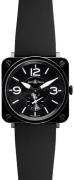 Bell & Ross Herrklocka BRS-BL-CERAMIC-SRB BR S Quartz Svart/Gummi