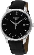 Tissot Herrklocka T063.610.16.057.00 Tradition Svart/Läder Ø42 mm