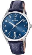 Festina Herrklocka F20467-2 Blå/Läder Ø40 mm