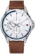 Tommy Hilfiger Herrklocka 1791614 Silverfärgad/Läder Ø42 mm