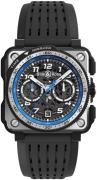 Bell & Ross Herrklocka BR-X1-A521 Experimental Svart/Gummi