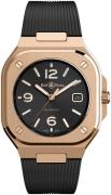 Bell & Ross Herrklocka BR-05-GOLD-RUBBER Br 05 Svart/Gummi