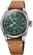 Oris 01 754 7779 4067-Set Big Crown Grön/Läder Ø38 mm