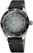 Oris Herrklocka 01 733 7707 4053-07 5 20 89 Diving Grå/Läder Ø40 mm