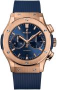 Hublot Herrklocka 521.OX.7180.RX Classic Fusion Blå/Gummi Ø45 mm