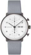 Junghans Herrklocka 27/4008.03 Max Bill Vit/Läder Ø40 mm