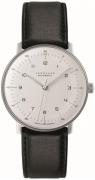 Junghans Herrklocka 27/3500.02 Max Bill Vit/Läder Ø38 mm