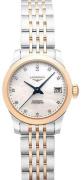 Longines Damklocka L2.320.5.87.7 Record Vit/18 karat roséguld Ø26 mm