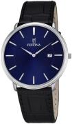 Festina Herrklocka F6839-4 Classic Blå/Läder Ø40 mm