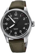 Oris Herrklocka 01 751 7761 4164-07 3 20 03LC Aviation Svart/Läder