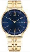 Tommy Hilfiger Herrklocka 1791513 Blå/Gulguldtonat stål Ø41 mm