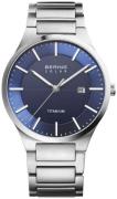 Bering Herrklocka 15239-777 Solar Blå/Titan Ø39 mm