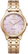 Citizen Damklocka EM0503-75X Elegance Rosa/Roséguldstonat stål Ø32