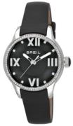 Breil Herrklocka TW0782 Globe Svart/Läder Ø36 mm