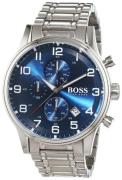 Hugo Boss Herrklocka 1513183 Aeroliner Blå/Stål Ø44 mm