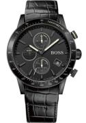 Hugo Boss Herrklocka 1513389 Rafale Svart/Läder Ø44 mm