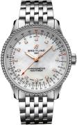 Breitling Damklocka A17395211A1A1 Navitimer Automatic 35 Vit/Stål