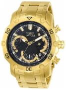 Invicta Herrklocka 22767 Pro Diver Svart/Gulguldtonat stål Ø50 mm