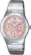 Casio Damklocka LTP-2069D-4AVEG Classic Rosa/Stål Ø31 mm