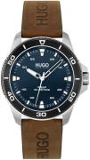 Hugo Boss Herrklocka 1530220 Street Diver Blå/Läder Ø44 mm